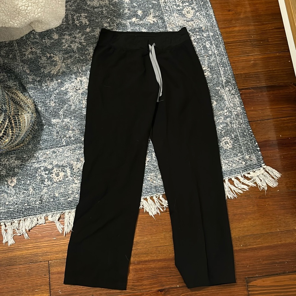 FIGS black Livingston scrub pants